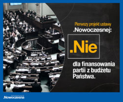 Pierwszy projekt ustawy Nowoczesnej – finansowanie partii spoza budżetu