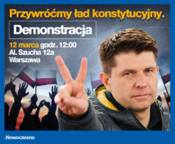 #12Marca przywróćmy ład konstytucyjny – protest o 12:00 przed siedzibą TK