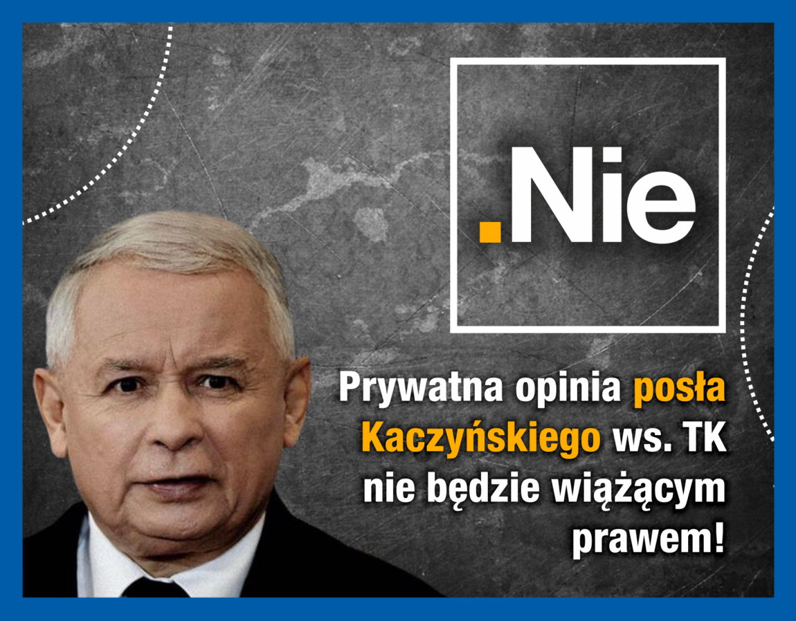 Doniesienie o popełnieniu przestępstwa przez posła Jarosława Kaczyńskiego