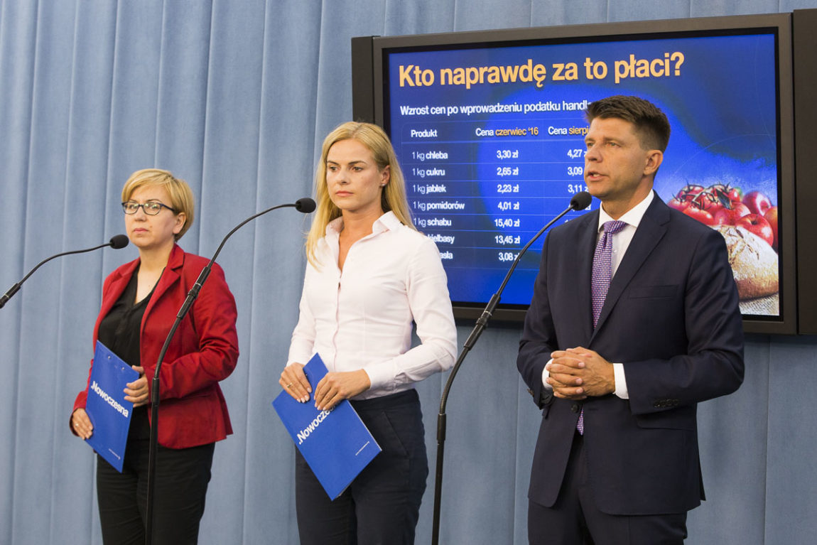 Nowoczesna przeciwna podatkowi handlowemu i zakazowi handlu w niedzielę