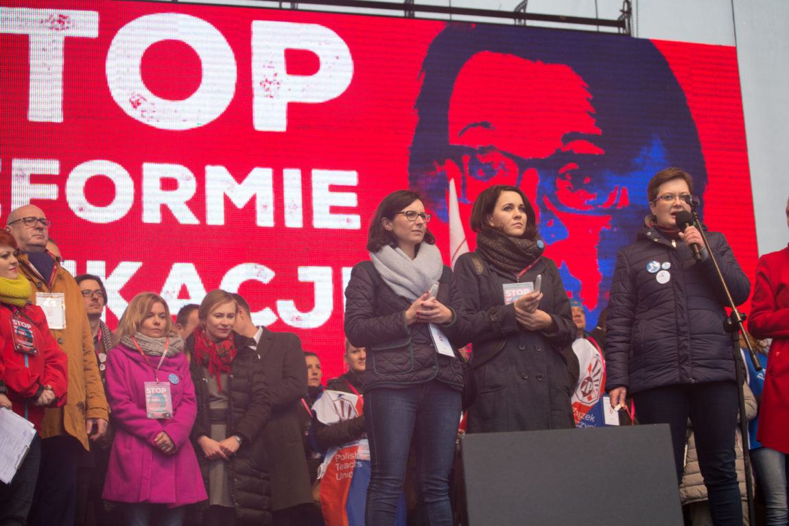 Nowoczesna na manifestacji: Stop reformie edukacji!