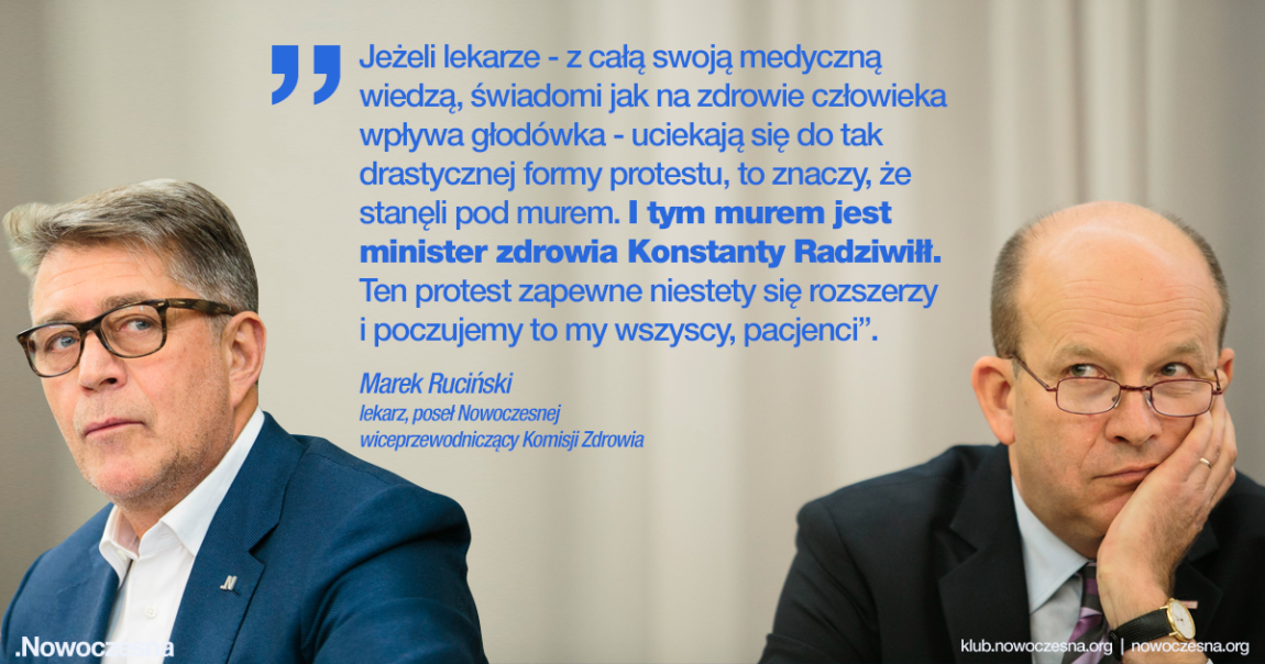 Marek Ruciński: Murek dla lekarzy rezydentów jest minister Radziwiłł